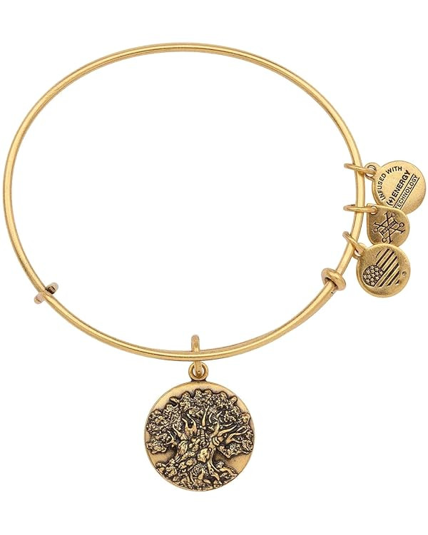Alex and Ani Disney Animal Kingdom Tree of Life Bangle Bracelet Charm Gold | Amazon (US)