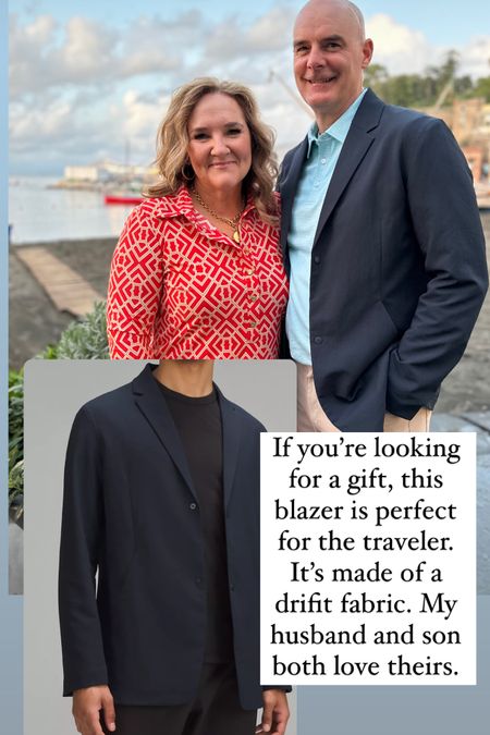 Gifts for him. Lululemon navy blazer.  
Great for the traveler for either business or pleasure. Or someone who likes a classy blazer but doesn’t need the fuss of a formal one  

#LTKGiftGuide #LTKtravel #LTKmens