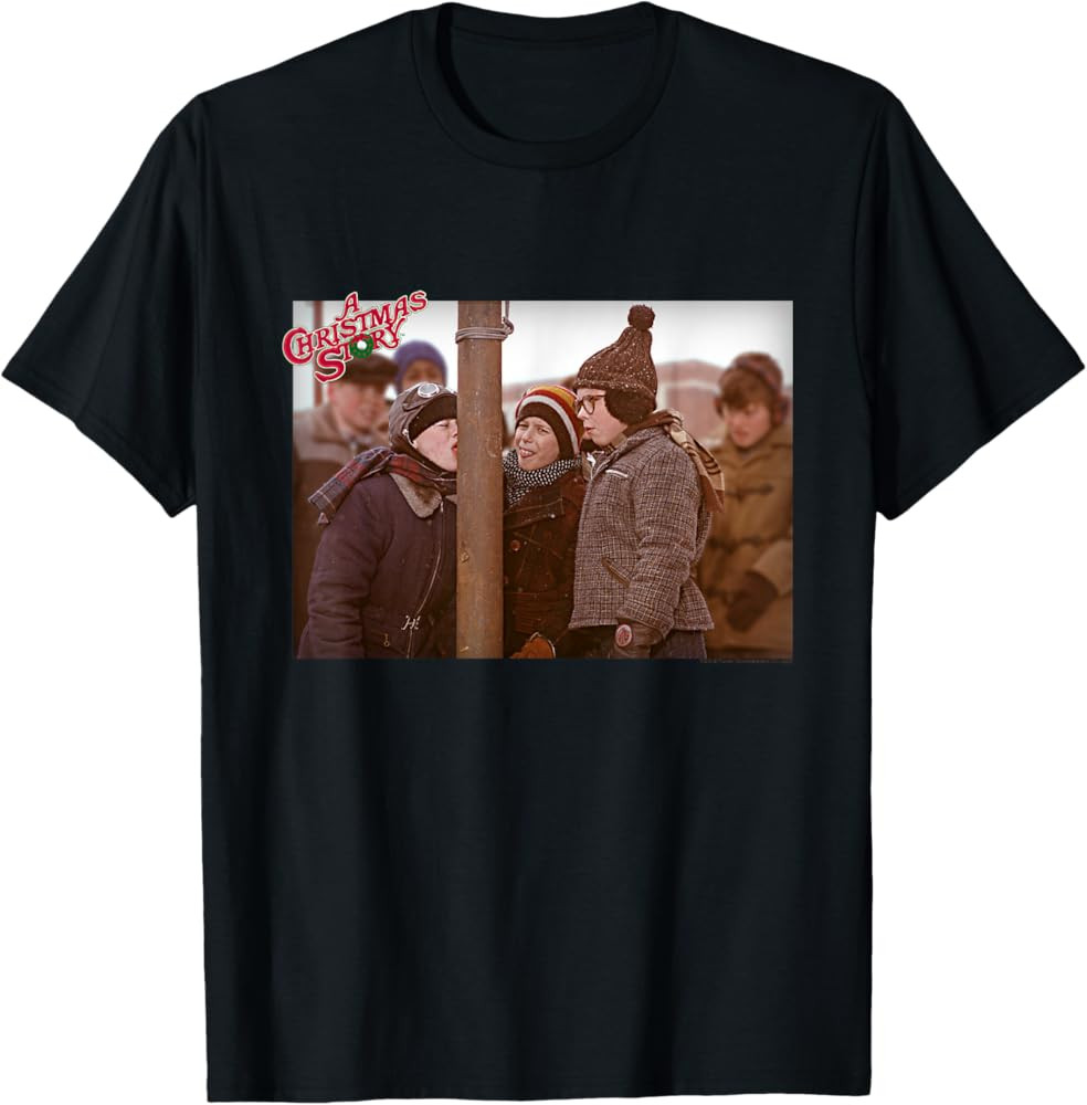 A Christmas Story Triple Dog Dare Photo Holiday Men Women T-Shirt | Amazon (US)