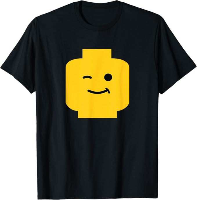 Winking Winky Face Minifig Brick Toy T-Shirt T-Shirt | Amazon (US)