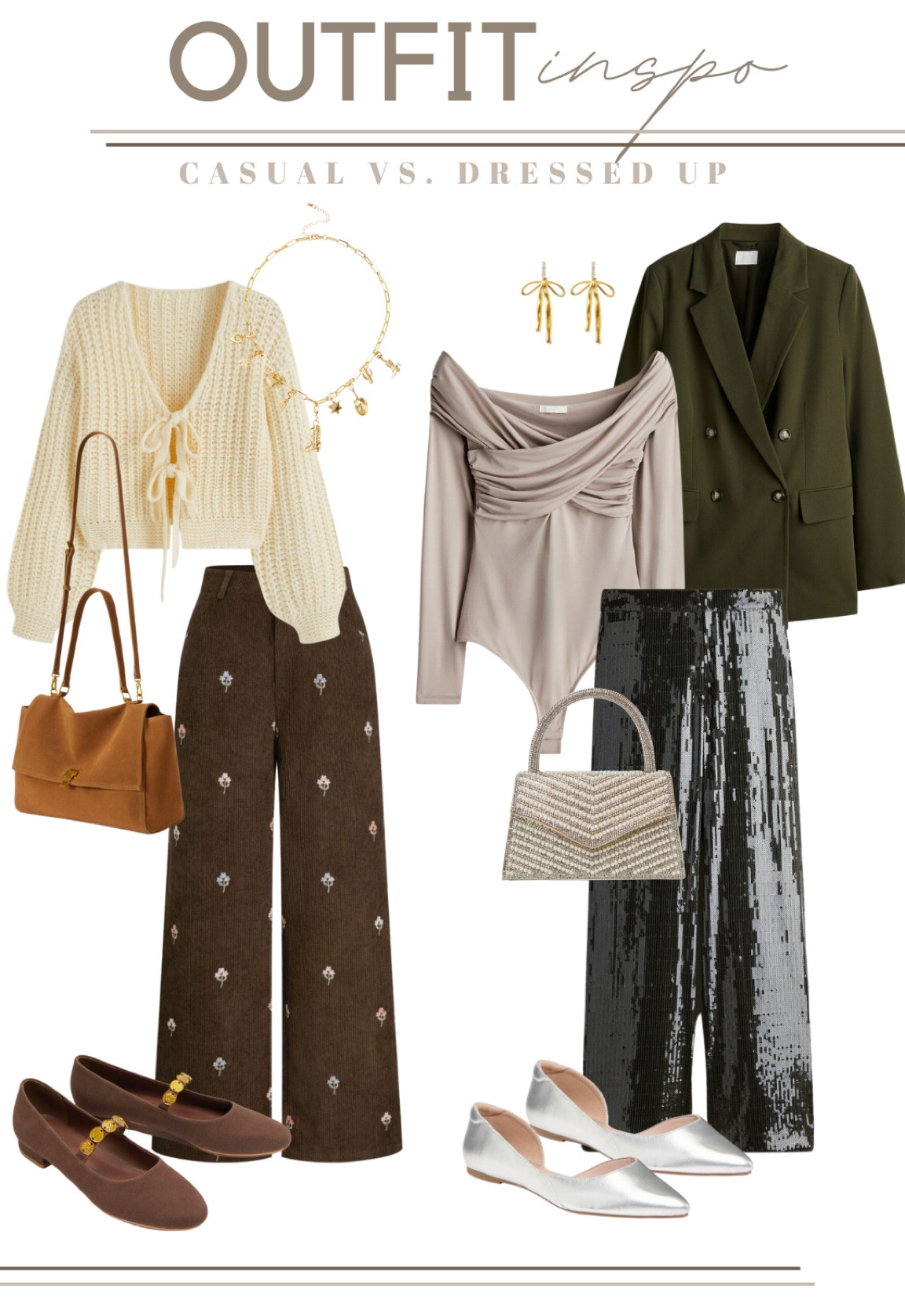 Outfit inspo! Casual vs dressed up outfits 

#LTKStyleTip #LTKFindsUnder50 #LTKFindsUnder100