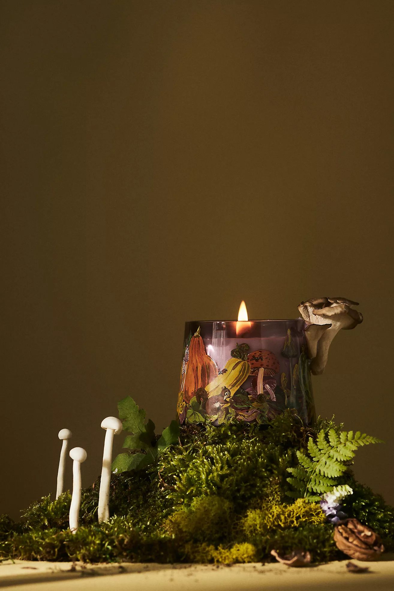 Nathalie Lete Pumpkin Spice & Black Walnut Glass Jar Candle | Anthropologie (US)