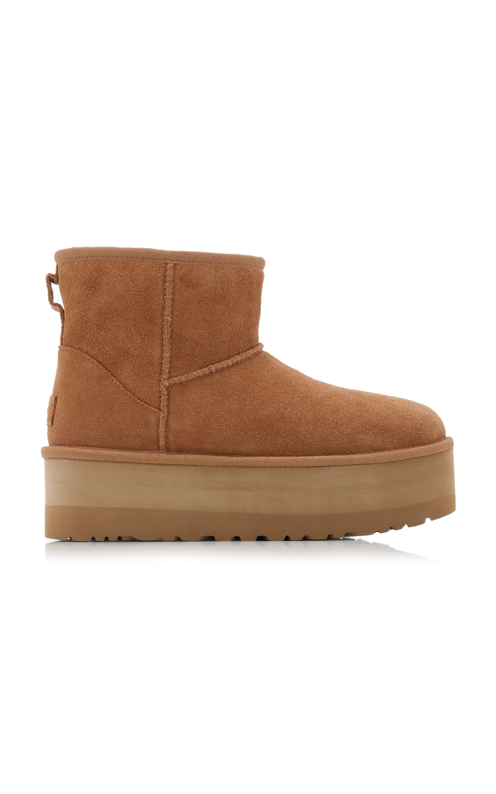 UGG - Women's Classic Mini Platform Sheepskin Boots - Brown - US 11 - Moda Operandi | Moda Operandi (Global)