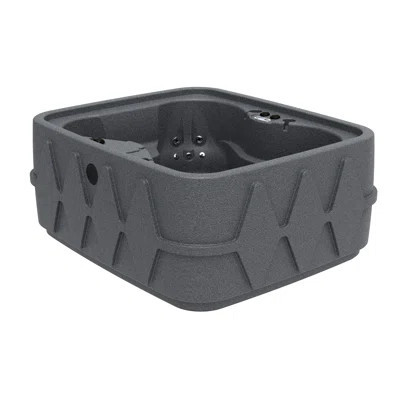 AquaRest Discover AR400 Standard 4-Person 20-Jet Plug & Play Hot Tub with LED Waterfall and Friction Heating | Wayfair North America