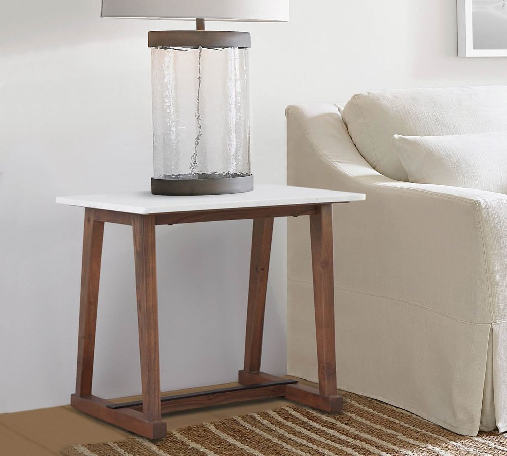 Coronado 24" Marble End Table | Pottery Barn (US)