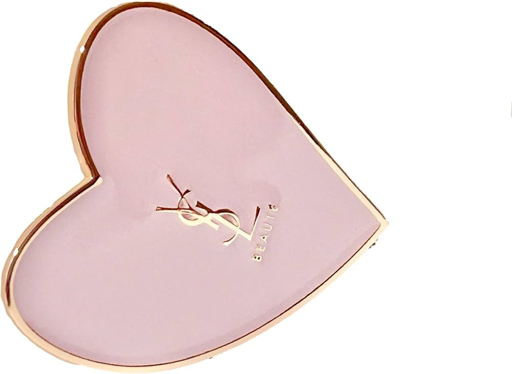 YVES SAINT LAURENT MON Paris Small Pink Heart Beauty YSL Mirror Compact Makeup Fashion Mirror (2"... | Amazon (US)