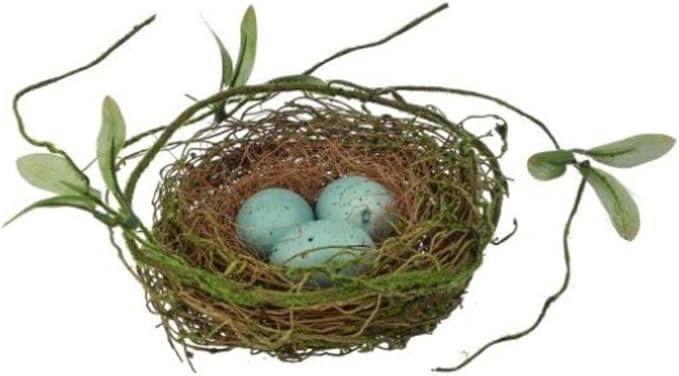 The Bridge Collection Decorative Bird Nest with Blue Eggs - Beautiful Nature Inspired Decor Perfe... | Amazon (US)