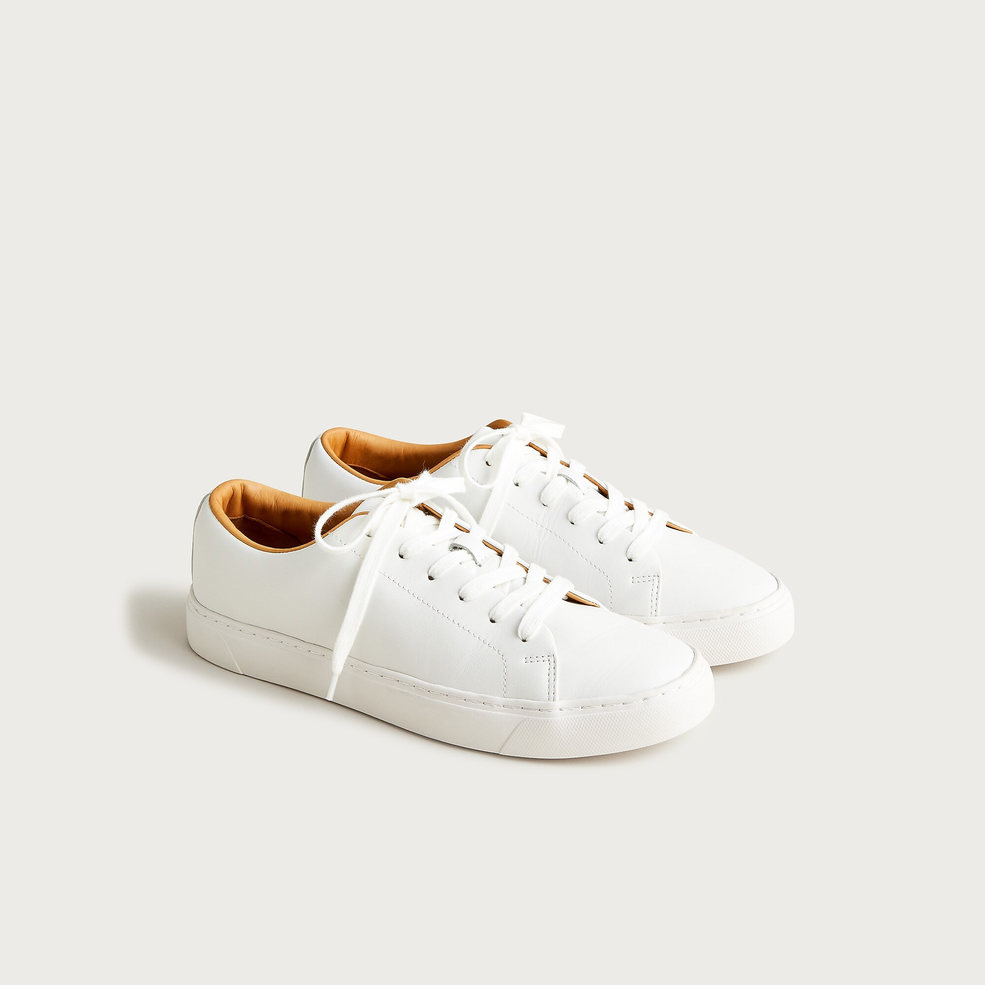 Court sneakers in leather | J. Crew US