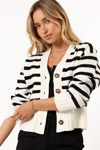 Petal and Pup Women's Kallen Button Front Striped Cardigan - Macy's | Macy's