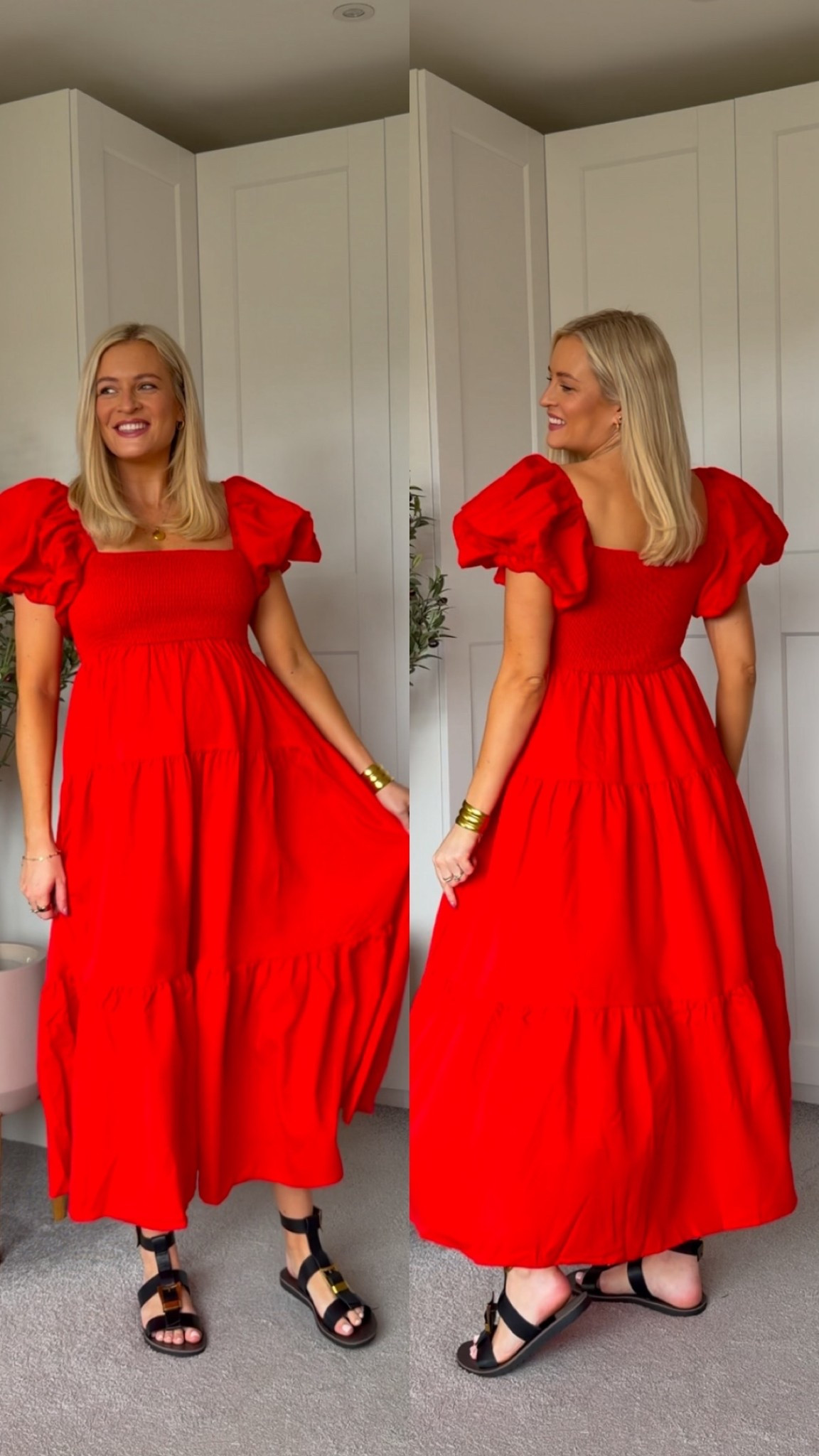 Red smock maxi dress - less than £15 with code HELENA ❤️