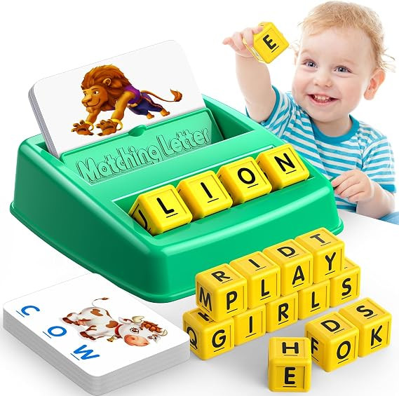 Toys for 3-8 Year Olds Boys, Spelling Games for Kids Ages 4-8 Matching Letter Games for 3-8, Lear... | Amazon (US)