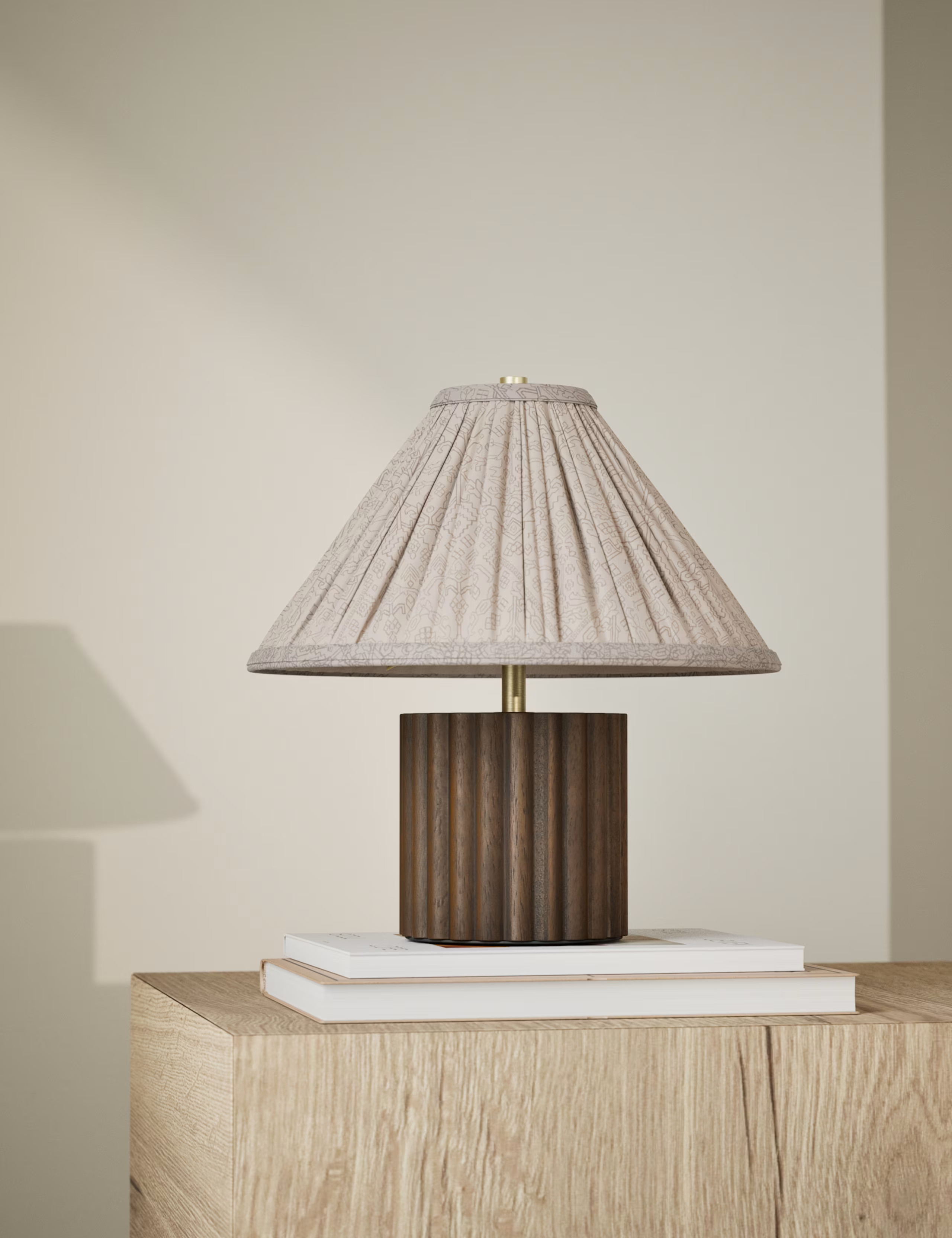 Wood Ribbed Round Table Lamp | Marks & Spencer (UK)