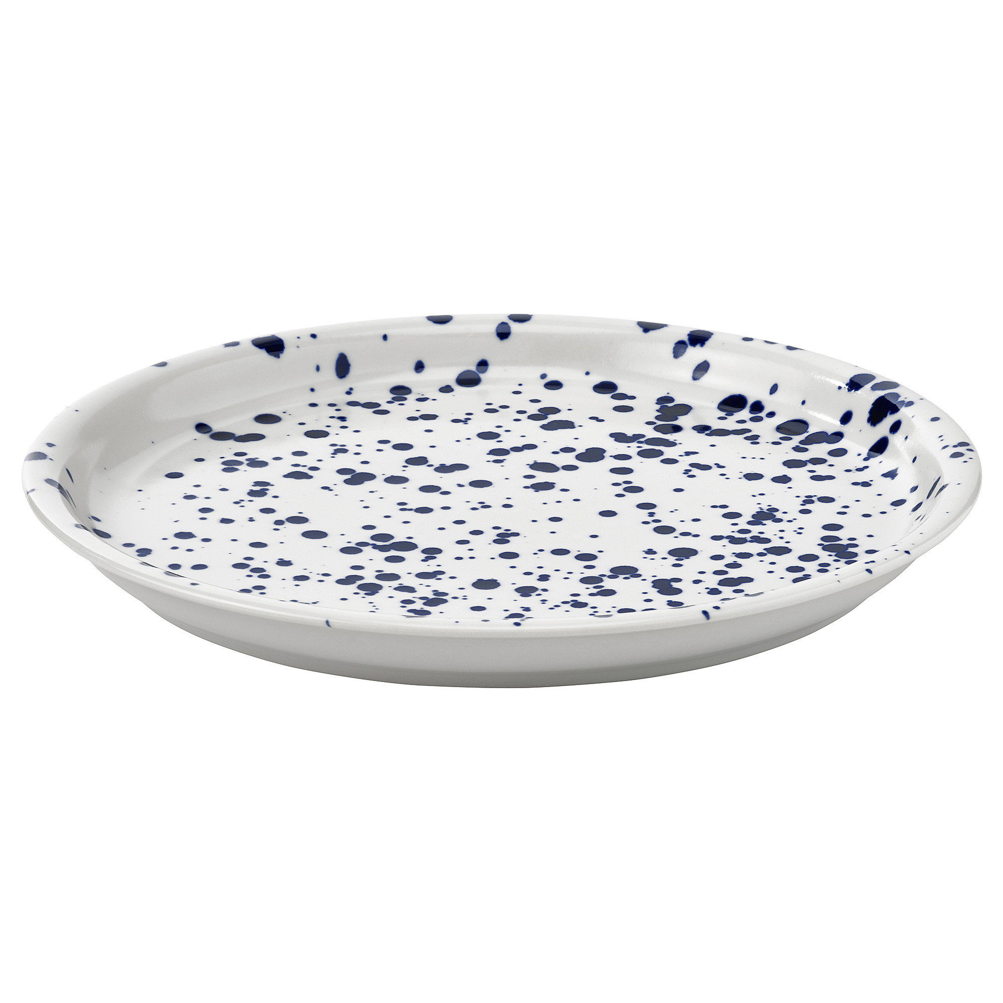 SILVERSIDA plate, patterned/blue, 10"  - IKEA | IKEA US
