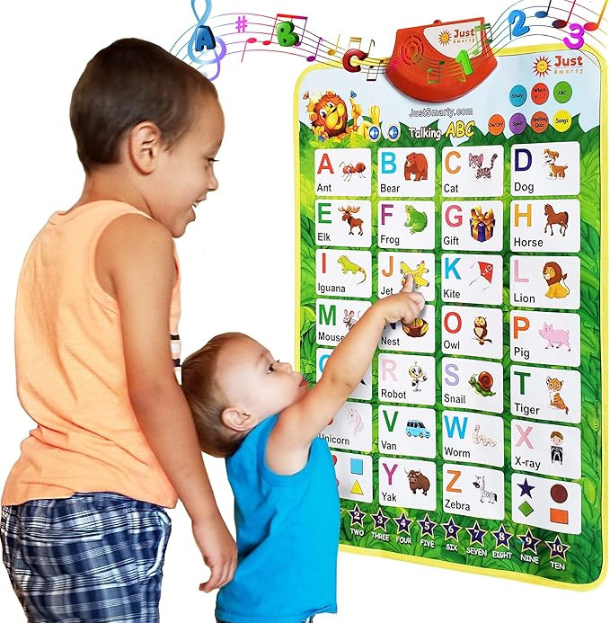 Just Smarty Interactive Alphabet Wall Chart, Learning & Education Toy with Activities & Games for... | Amazon (US)