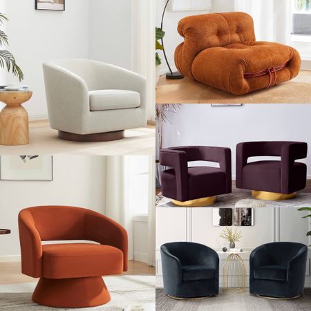 Chic, curved  comfy chairs to elevate your living room. 

#LTKHoliday #LTKxPrime #LTKhome