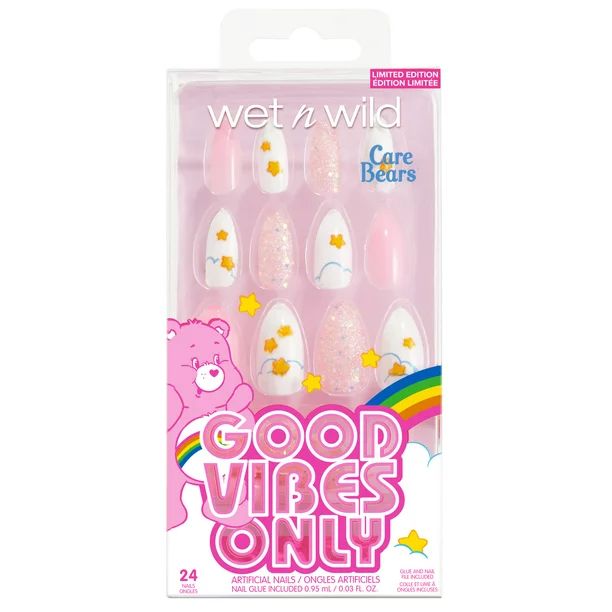 wnw Care Bears - Artificial Nails - Good Vibes Only - Walmart.com | Walmart (US)