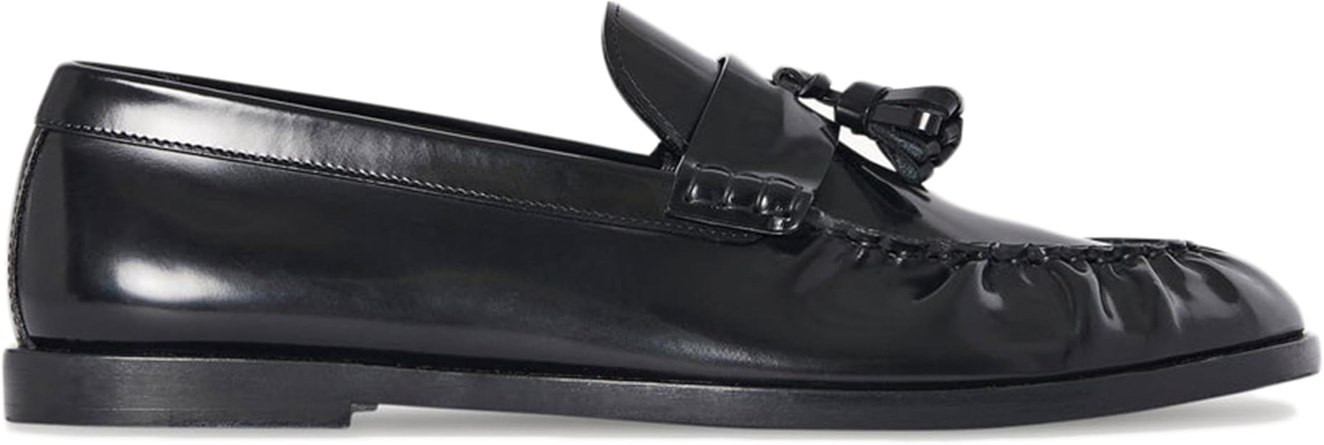 Black Penny Loafers for Women with Casual Slip on Chunky Tassel Loafers Women Comfortable Office ... | Amazon (US)