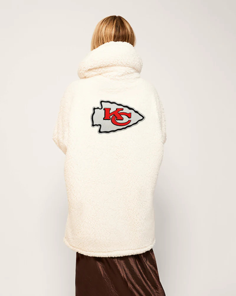 Kansas City Chiefs Sherpa Lounger Jacket | Jill Martin