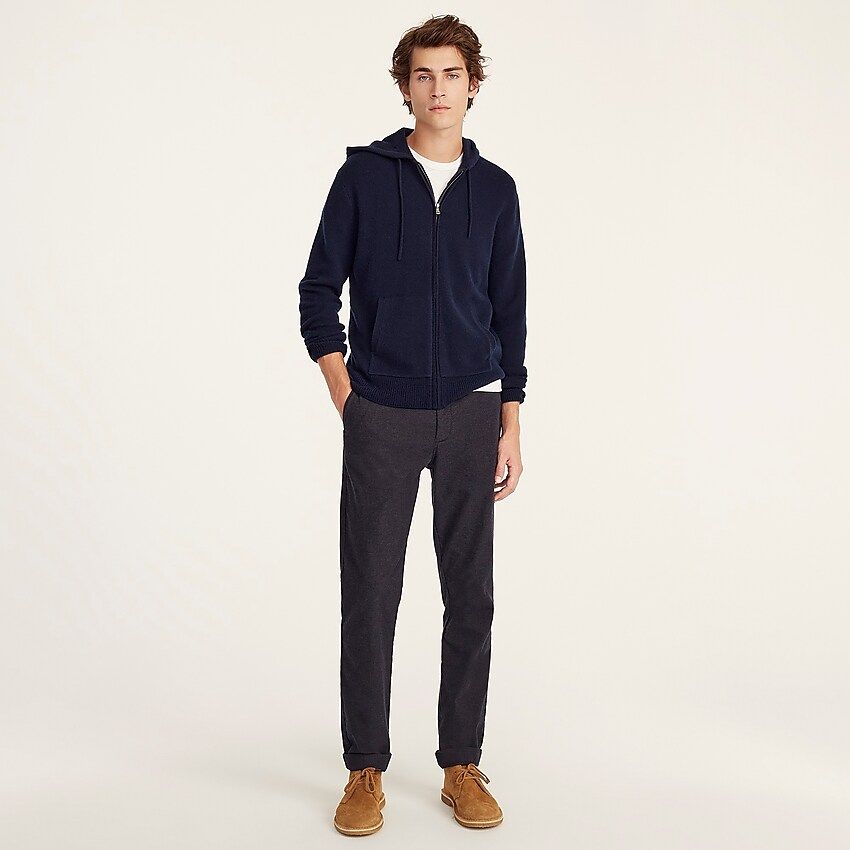 Cashmere full-zip hooded sweater | J.Crew US