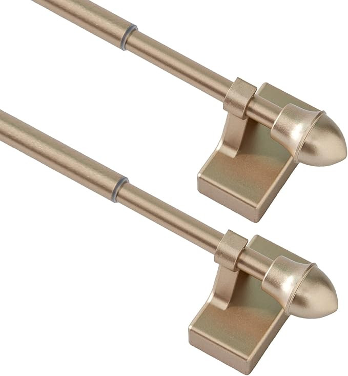 Magnetic Curtain Rods 2 Pack for Metal Doors Top and Bottom, Multi-Use Adjustable Magnetic Rods f... | Amazon (US)