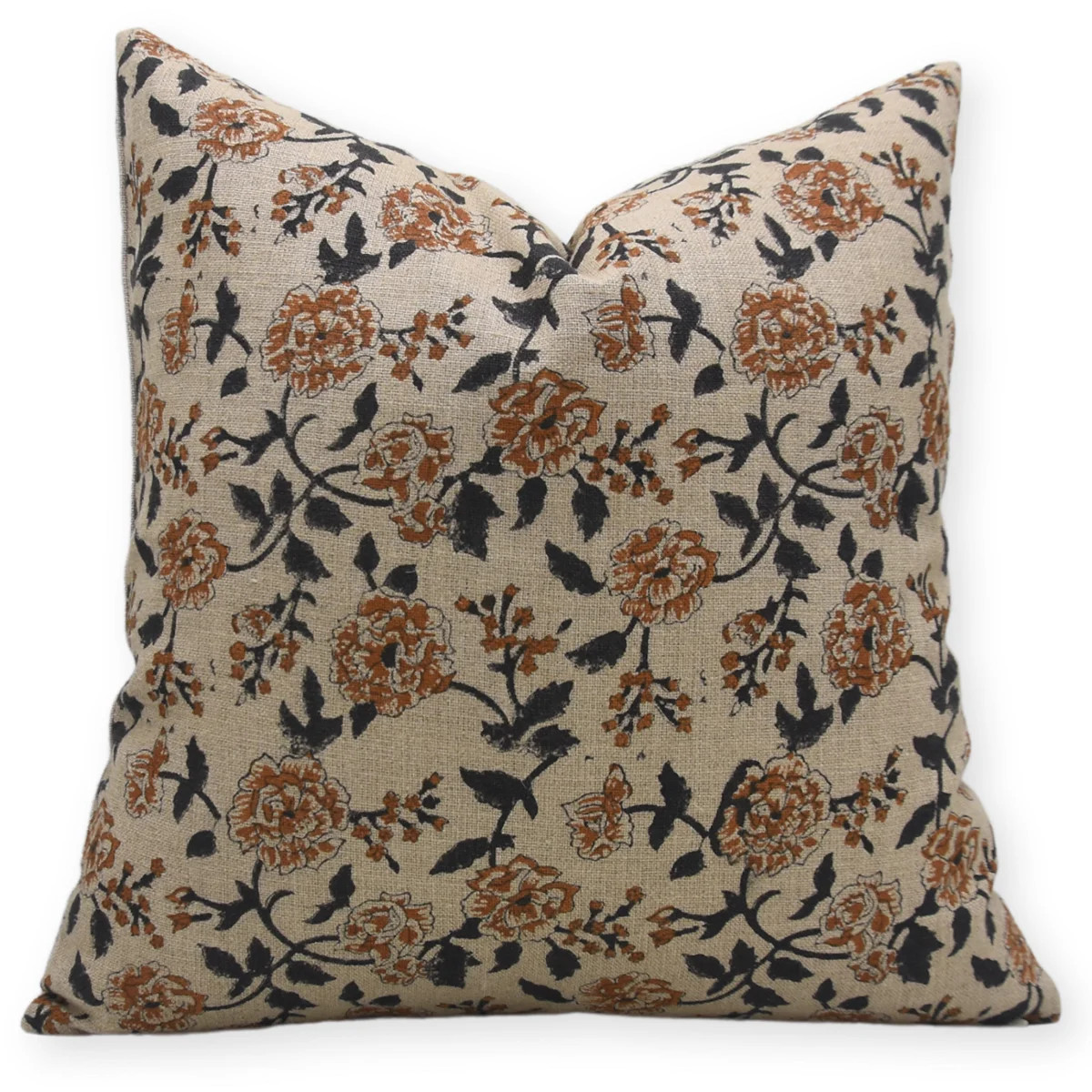 Fabdivine Rameshwaram Hand Block Printed Thick Linen Throw Pillow Cover Handmade Home Décor-22X2... | Wayfair North America
