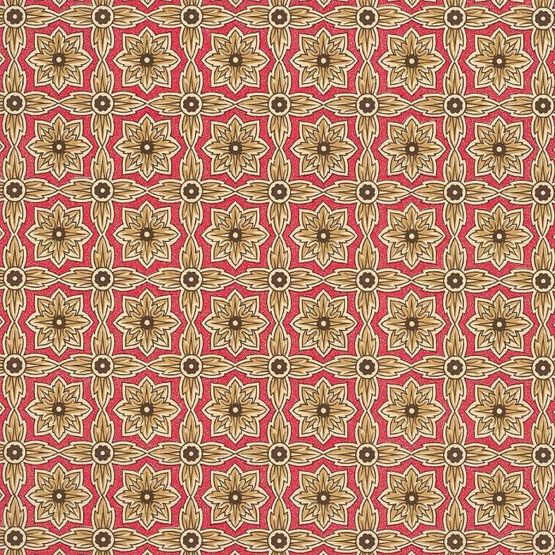 2 Sheets Italian Red Geometric Print Paper ~ Carta Varese Italy  IPV841R x2 | Etsy (US)