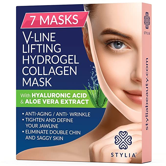 Amazon.com : 7 Piece V Line Shaping Face Masks – Double Chin Reducer - Lifting Hydrogel Collage... | Amazon (US)