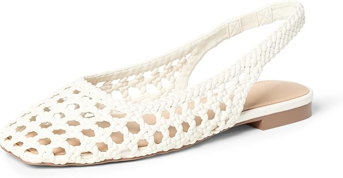 The Drop Women's Palma Woven Slingback Flat Sling Back Sandals | Amazon (US)