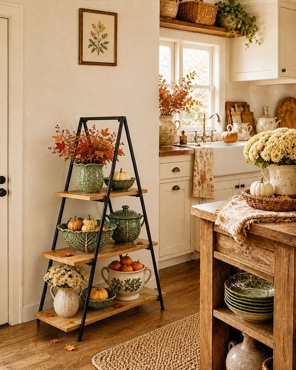 Three Tiered Ladder Tray - Vertical Serving Stand and Display Organize - Decor Steals | Decor Steals