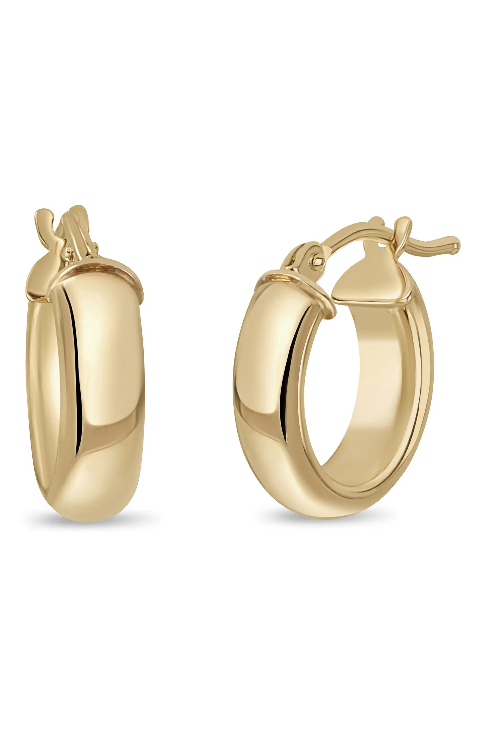 14K Gold Essentials Smooth Hoop Earrings (Online Trunk Show) (Women) | Nordstrom | Nordstrom