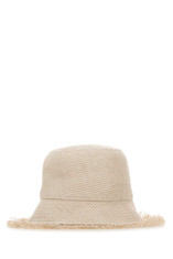 Cult Gaia Logo Plaque Weave Hat | Cettire Global