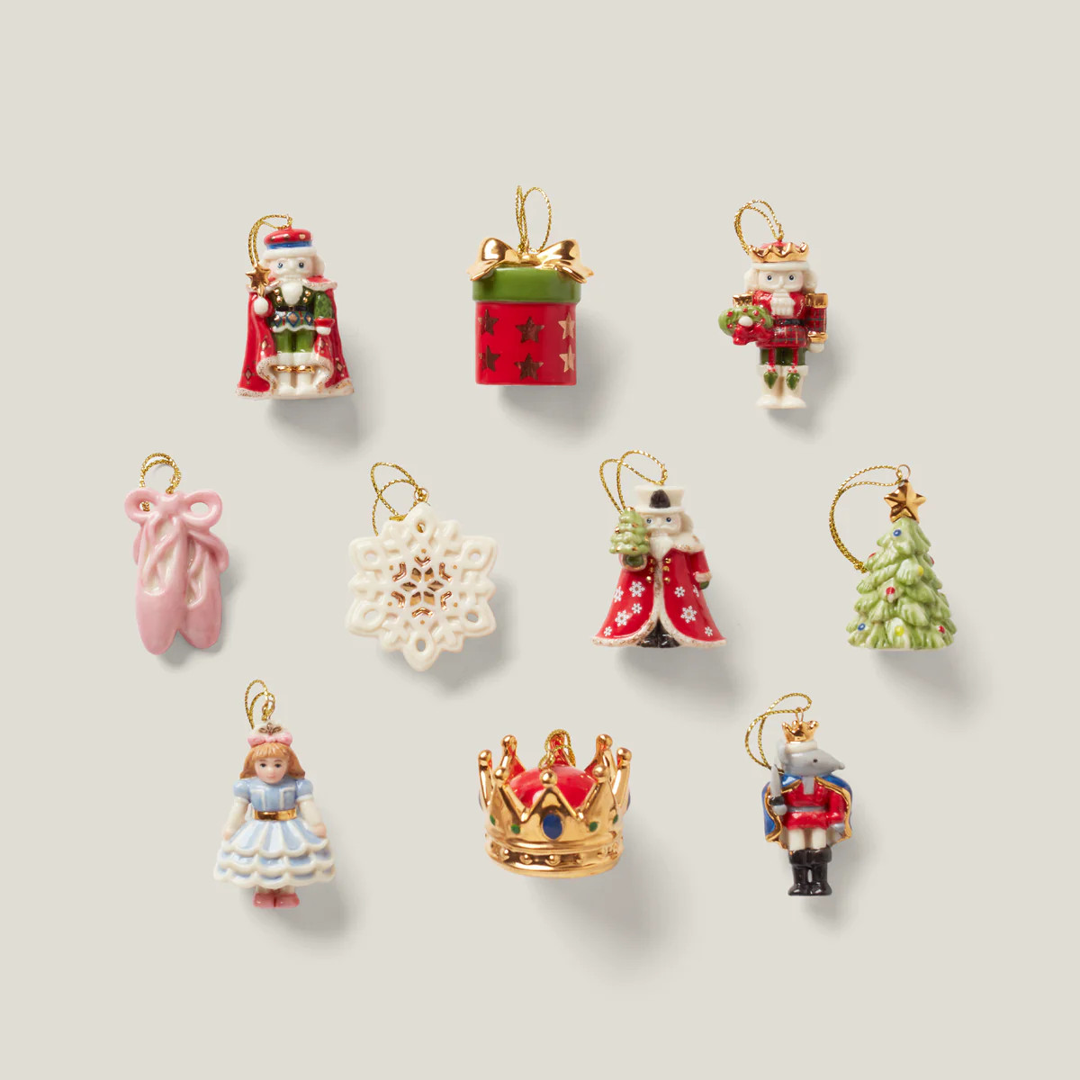 The Nutcracker 10-Piece Ornament Set | Lenox