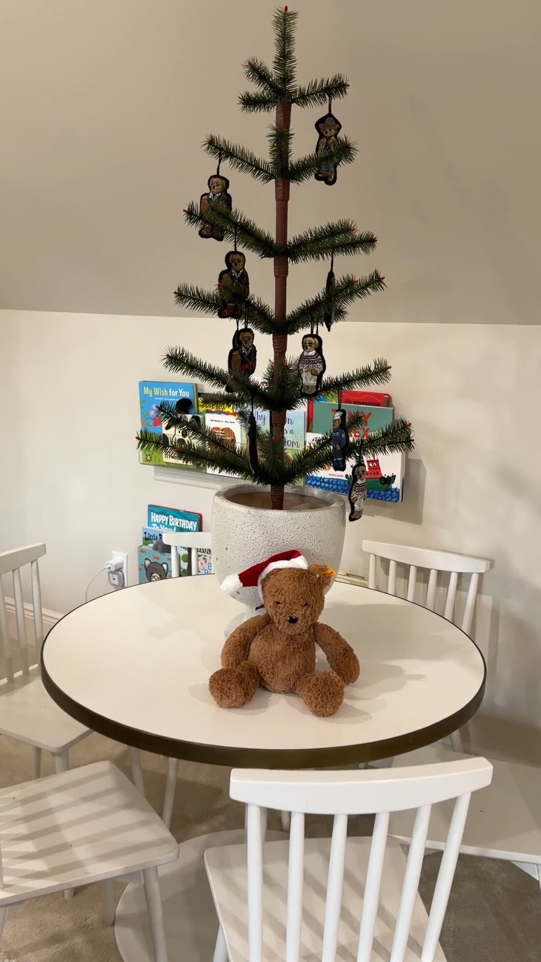 German goose feather Christmas tree 🎄 with the Ralph Lauren Teddy ornaments! #germanchristmastree #ralphlaurenchristmas #christmastree 

#LTKHoliday #LTKHome #LTKSeasonal