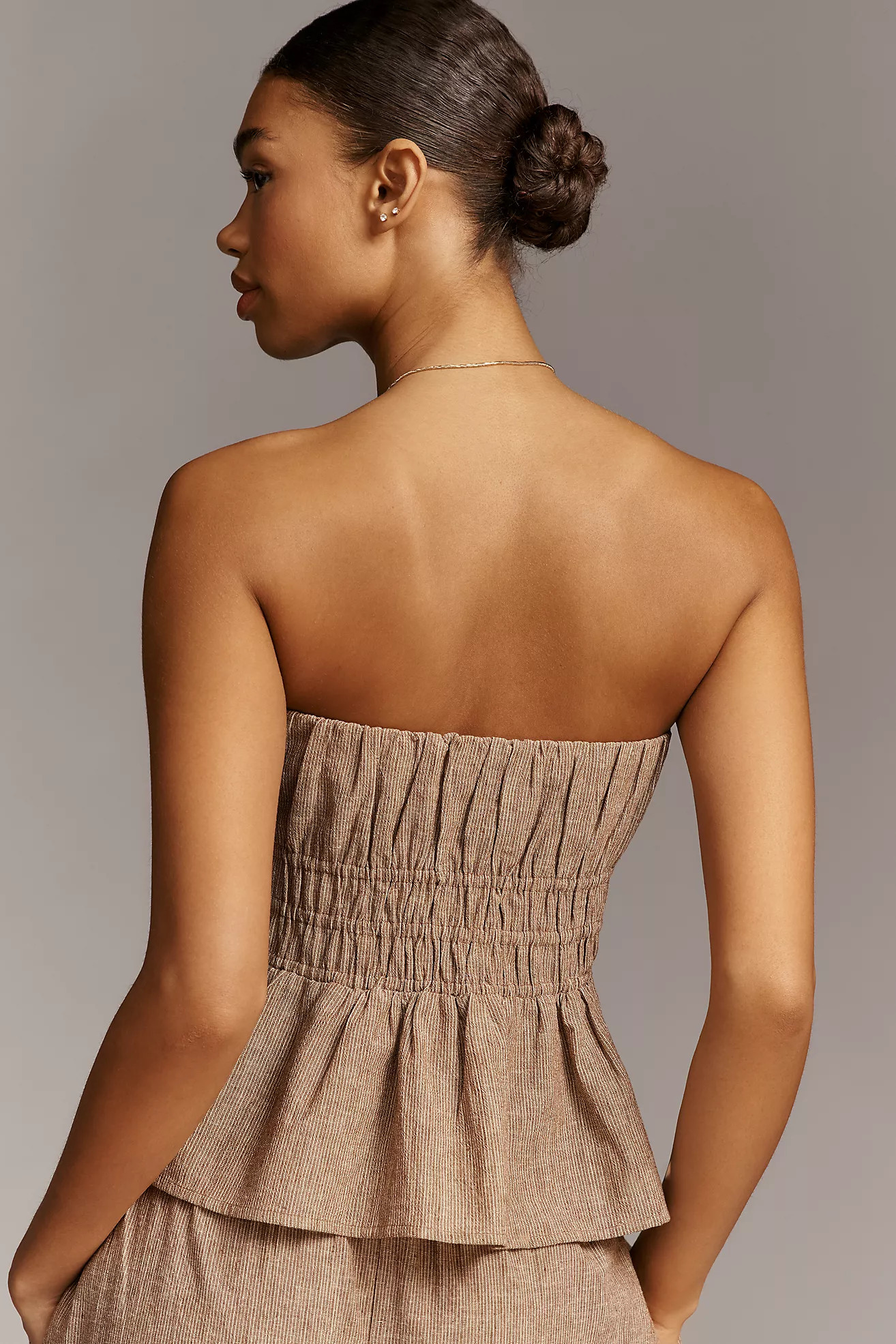 The Somerset Strapless Blouse | Anthropologie (US)