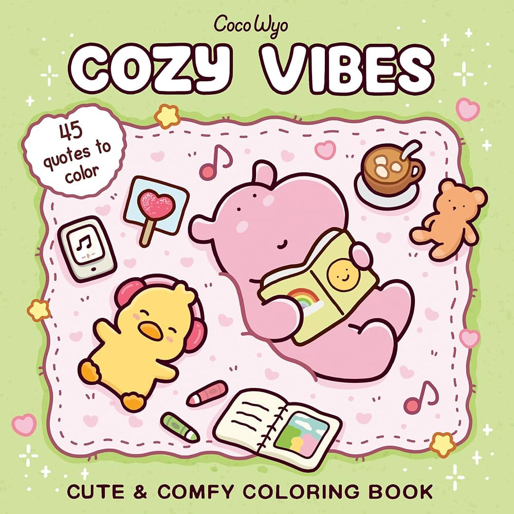 Cozy Vibes: Coloring Book for Adults and Kids (Cozy Spaces Coloring) | Amazon (US)