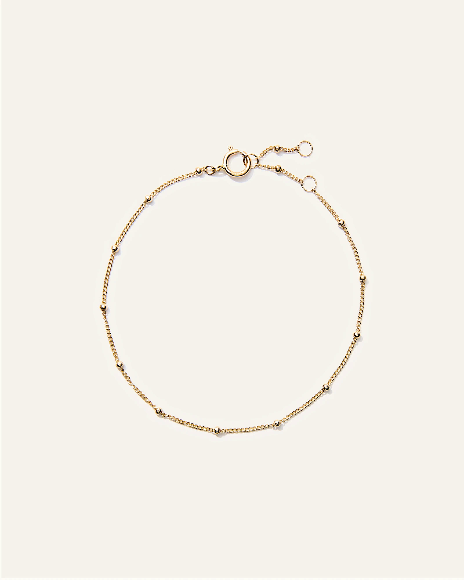 14K Gold Bead Station Bracelet | Quince