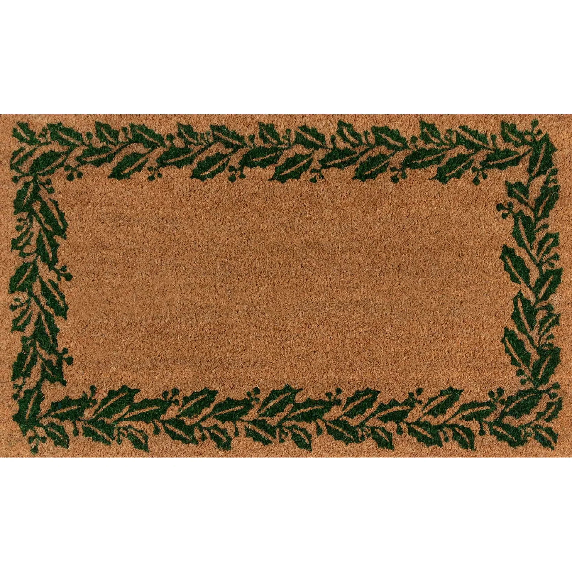 Erin Gates by Momeni Park Garland Green Hand Woven Natural Coir Doorma | Gorgeous Living