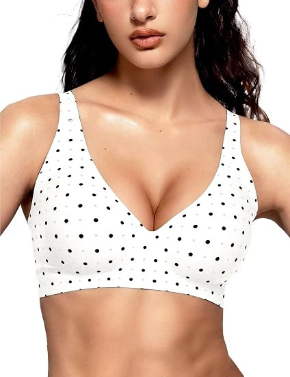 Vertvie Jelly Wireless Bras for Women Push Up Plunge Seamless T-Shirt Bras No Underwire Supportiv... | Amazon (US)