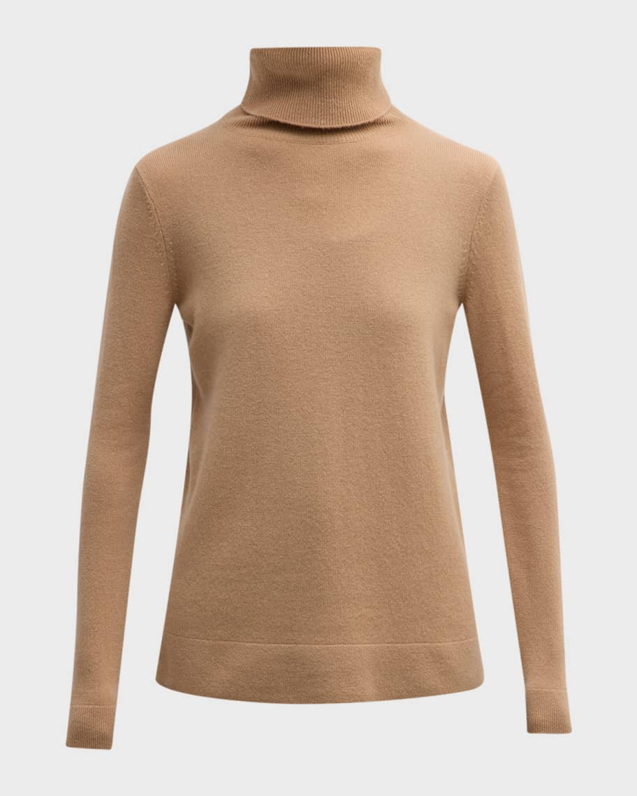 Neiman Marcus Cashmere Collection Cashmere Basic Turtleneck Top | Neiman Marcus