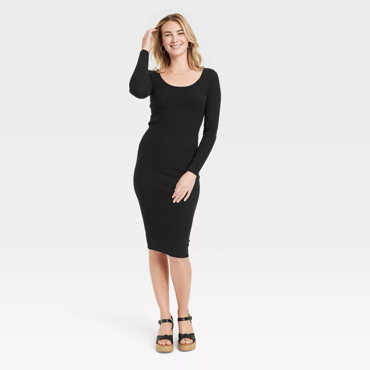 Women's Long Sleeve Midi Sweater Dress - Universal Thread™ | Target