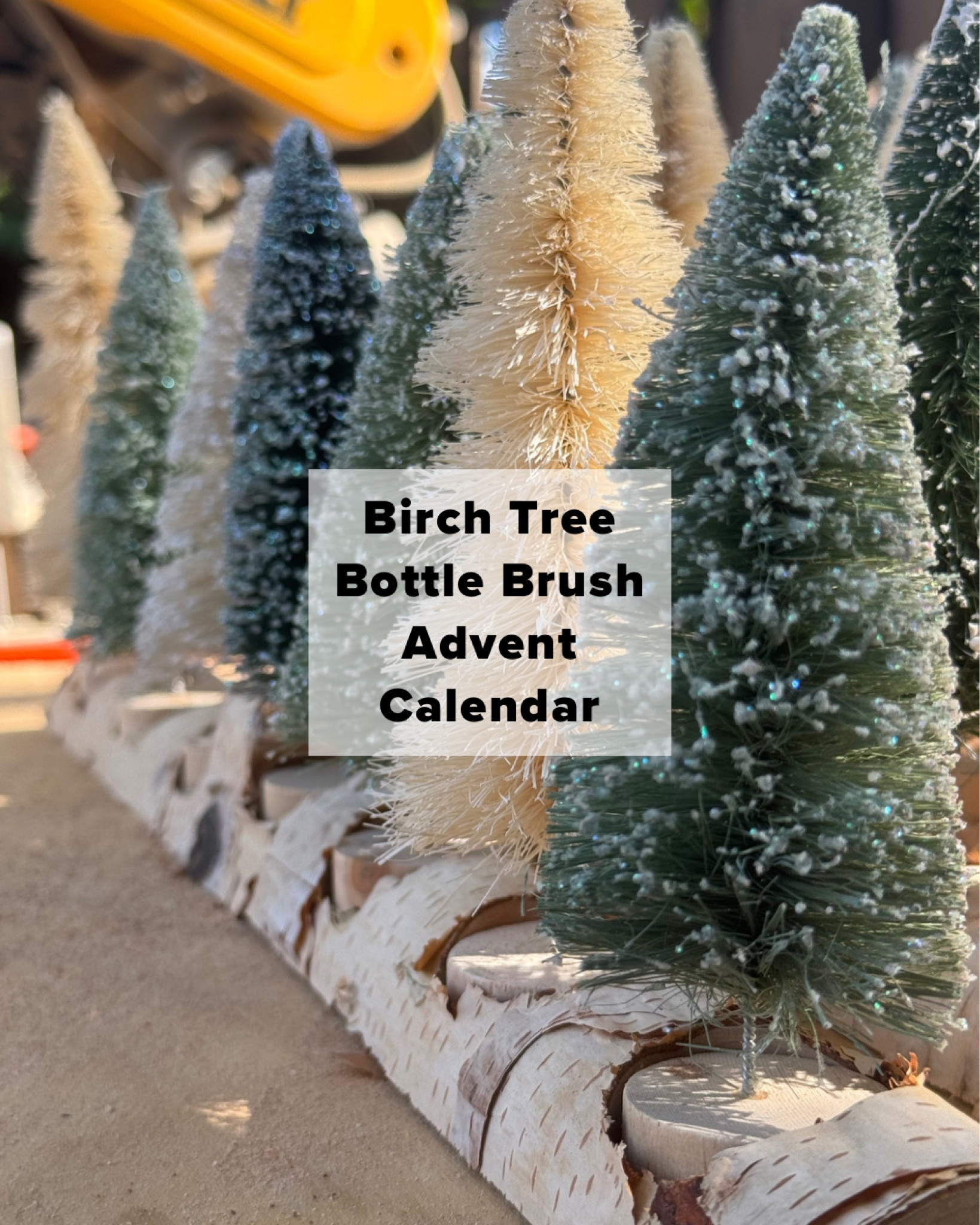 DIY birch tree bottle brush advent calendar! Everything you need to make it!

#LTKSeasonal #LTKHoliday #LTKhome