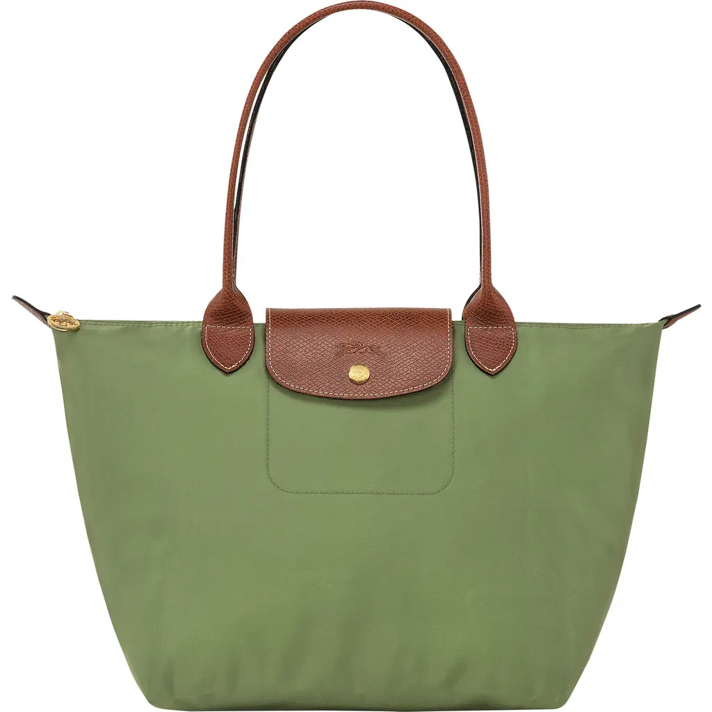 Longchamp Medium Le Pliage Nylon Shoulder Tote in Lichen at Nordstrom Rack | Nordstrom Rack