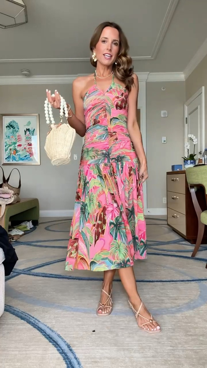 My Palm Beach dinner outfit. Farm Rio midi dress in XXS. Strappy neutral heels are TTS. Shell purse. Resort wear. Resort outfit. Vacation outfit. Vacation dress. Destination wedding. 


#LTKTravel #LTKootd #LTKWedding