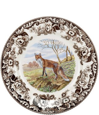 Festive Fall Collection Woodland Red Fox Dinner Plate | Dillards
