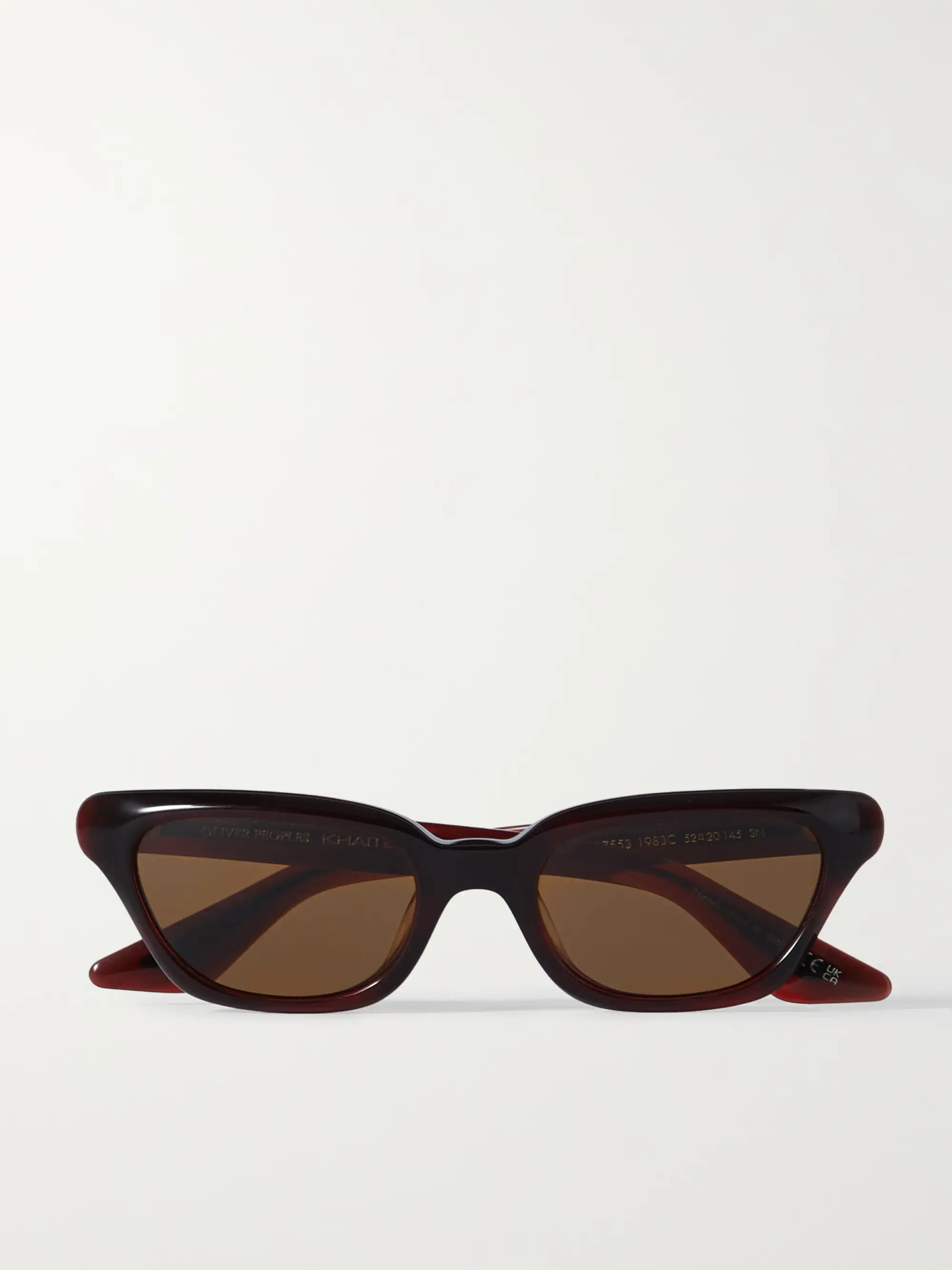 + Khaite cat-eye acetate and gold-tone sunglasses | NET-A-PORTER (US)
