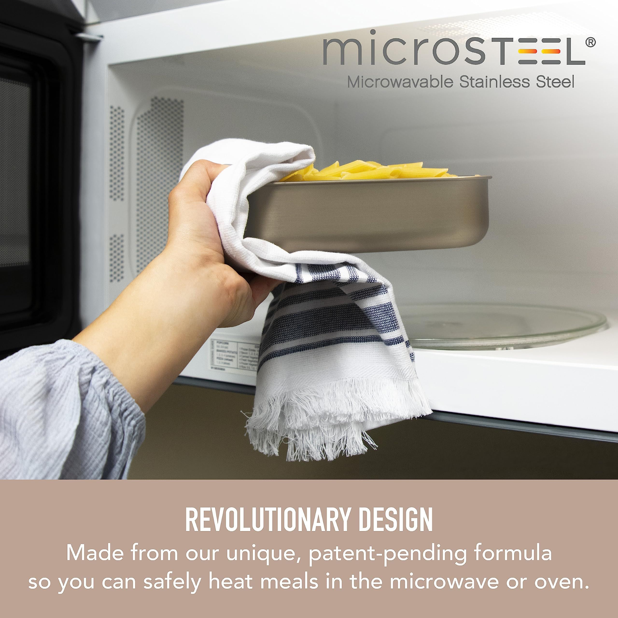 Bentgo MicroSteel Leak-Proof Lunch Box - Microwave-Safe, Oven-Safe, Bento-Style Container with Re... | Amazon (US)