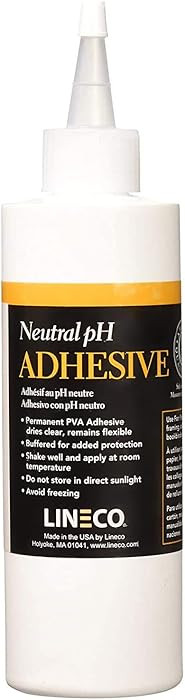 LINECO Neutral pH Adhesive 8 Oz, Acid-Free, All-purpose Glue, Dries Clear and Remains Flexible. U... | Amazon (US)