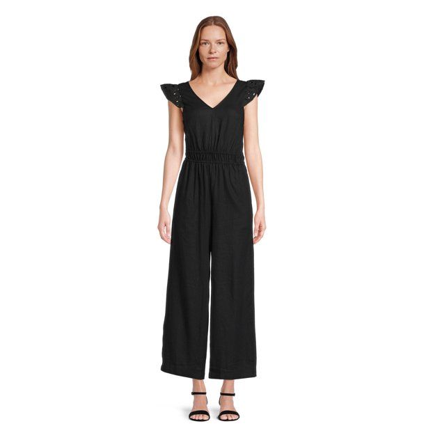 The Get Women's Ruffled Tie Back Jumpsuit | Walmart (US)