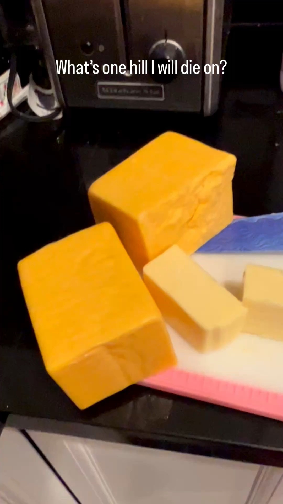 What’s one hill i will die on? 

I will shred my own cheese. 

Why? 

It’s cheaper. It melts better. It tastes fresher. 
Why? 
Less chemicals! Some companies add up to 16 chemicals to their shredded cheese to make it shelf stable. 

#LTKHome #LTKstorytime #LTKmomlife