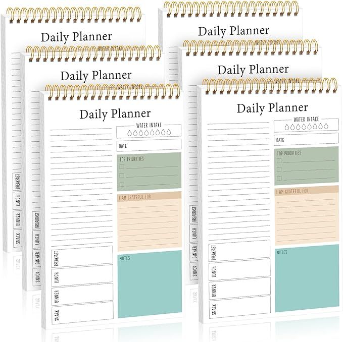 6 Pack To Do List Notepad Daily Planner Notepad to Do Notebook Daily To Do List Notebook Daily To... | Amazon (US)